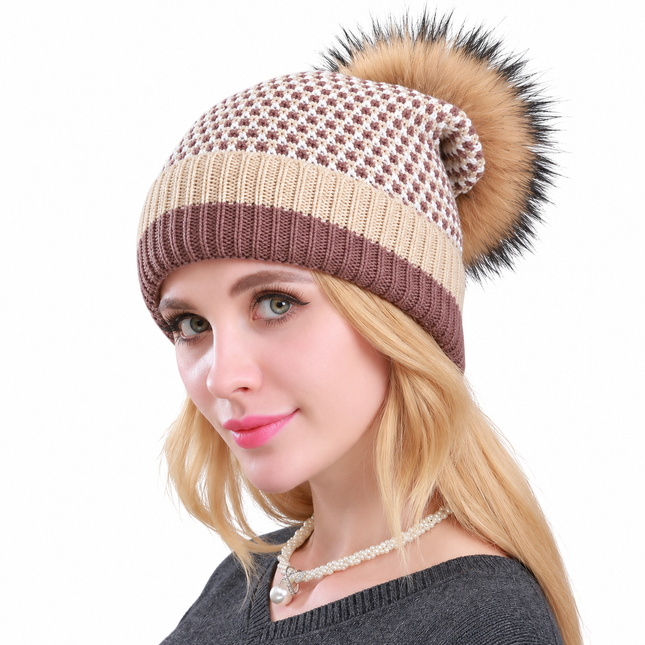 Bonnet en acrylique pour femme : léger et chaud - Kaki - Ajustable (du 54 au 59) | La boutique du chapeau
