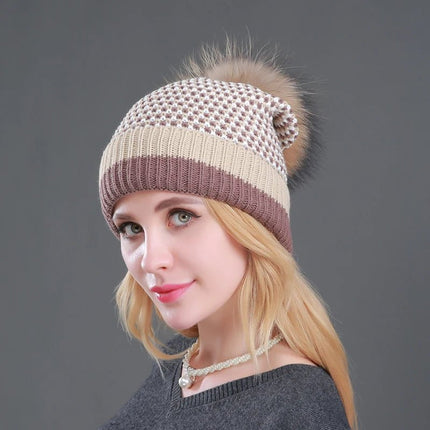 Bonnet en acrylique pour femme : léger et chaud - Kaki - Ajustable (du 54 au 59) | La boutique du chapeau