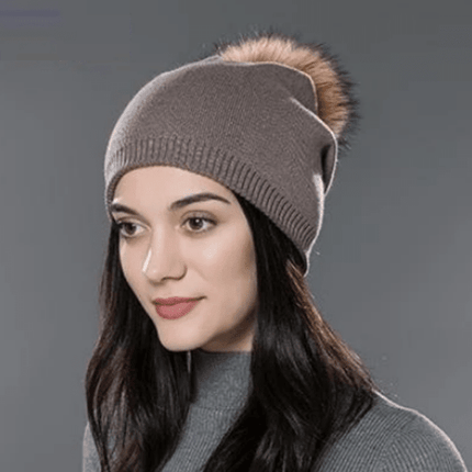 Bonnet en coton et pompon - 04D - Adulte | La boutique du chapeau