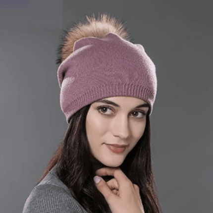 Bonnet en coton et pompon - 03C - Adulte | La boutique du chapeau