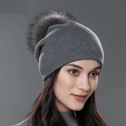 Bonnet en coton et pompon - 03C - Adulte | La boutique du chapeau