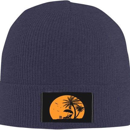 Bonnet unisexe imprimé palmier - Bleu - Ajustable (du 54 au 59) | La boutique du chapeau