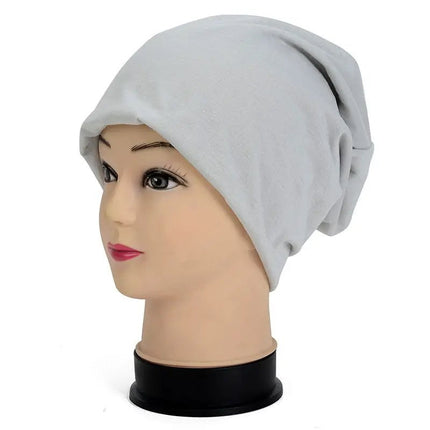 Bonnet en coton unisexe - Gris clair - Ajustable (du 54 au 59) | La boutique du chapeau