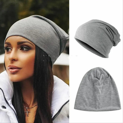 Bonnet en coton unisexe - Gris - Ajustable (du 54 au 59) | La boutique du chapeau