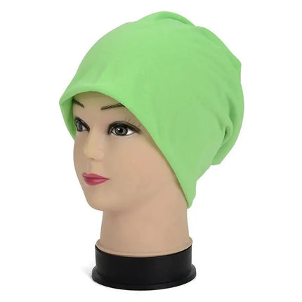 Bonnet en coton unisexe - Vert fluo - Ajustable (du 54 au 59) | La boutique du chapeau