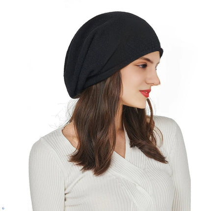 Bonnet femme quatre saisons - Noir - Ajustable (du 54 au 59) | La boutique du chapeau
