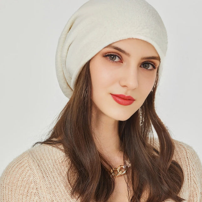 Bonnet femme quatre saisons - Blanc - Ajustable (du 54 au 59) | La boutique du chapeau