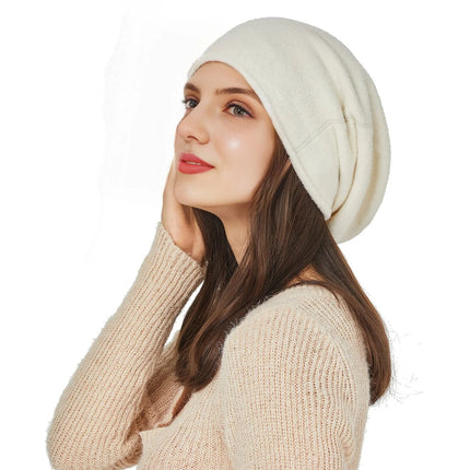 Bonnet femme quatre saisons - Blanc - Ajustable (du 54 au 59) | La boutique du chapeau
