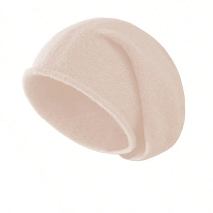 Bonnet en laine douce pour femme - Beige - Ajustable (du 54 au 59) | La boutique du chapeau