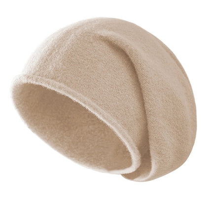 Bonnet en laine douce pour femme - Kaki - Ajustable (du 54 au 59) | La boutique du chapeau