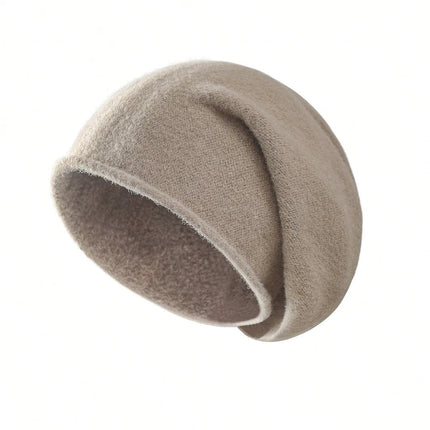 Bonnet en laine douce pour femme - Camel - Ajustable (du 54 au 59) | La boutique du chapeau