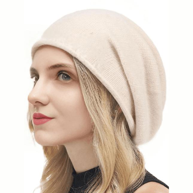 Bonnet en laine douce pour femme - Beige - Ajustable (du 54 au 59) | La boutique du chapeau