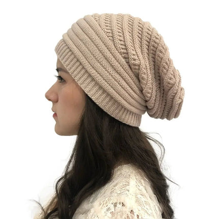 Bonnet en laine femme - Beige - Ajustable (du 54 au 59) | La boutique du chapeau