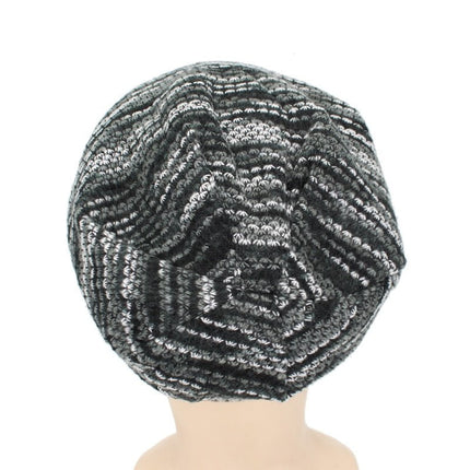 Bonnet en laine patchwork - Gris - Adulte | La boutique du chapeau