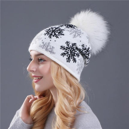 Bonnet en laine pour femme - Blanc - Adulte | La boutique du chapeau