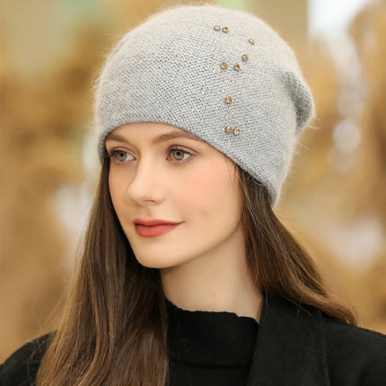 Bonnet en polaire pour femme : protection contre le froid - Gris - Ajustable (du 54 au 59) | La boutique du chapeau