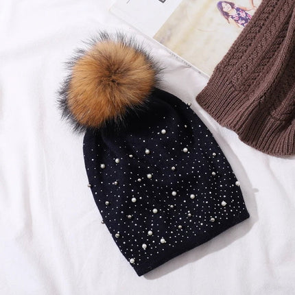 Bonnet en tricot fin pour femme : léger et élégant - Bleu - Ajustable (du 54 au 59) | La boutique du chapeau