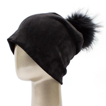 Bonnet en velours - Noir B - Adulte | La boutique du chapeau