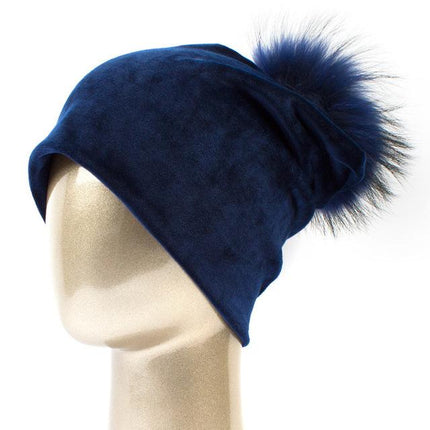 Bonnet en velours - Marine B - Adulte | La boutique du chapeau