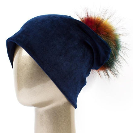 Bonnet en velours - Marine C - Adulte | La boutique du chapeau