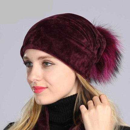 Bonnet en velours - Noir A - Adulte | La boutique du chapeau