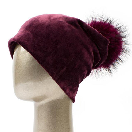 Bonnet en velours - Bordeaux B - Adulte | La boutique du chapeau