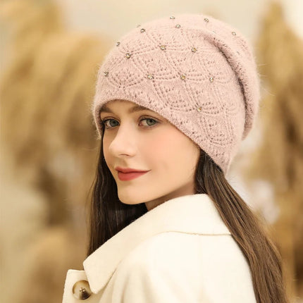 Bonnet épais pour femme - Rose - Ajustable (du 54 au 59) | La boutique du chapeau