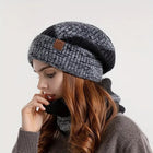 Bonnet et cache-cou - Noir - Ajustable (du 54 au 59) | La boutique du chapeau
