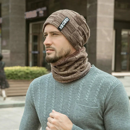 Bonnet et cache - cou pour homme - Kaki - Ajustable (du 54 au 59) | La boutique du chapeau