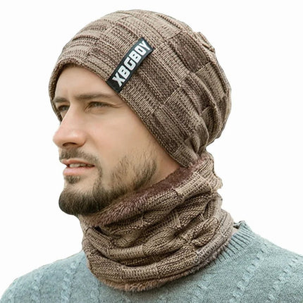 Bonnet et cache - cou pour homme - Kaki - Ajustable (du 54 au 59) | La boutique du chapeau