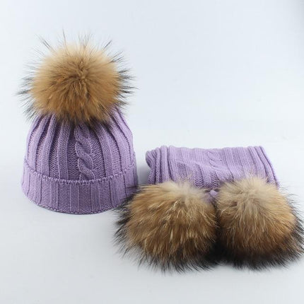 Bonnet et écharpe enfant - Bleu/Bleu - Enfant | La boutique du chapeau