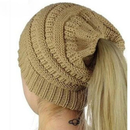 Bonnet extensible queue de cheval - Kaki - Ajustable (du 54 au 59) | La boutique du chapeau