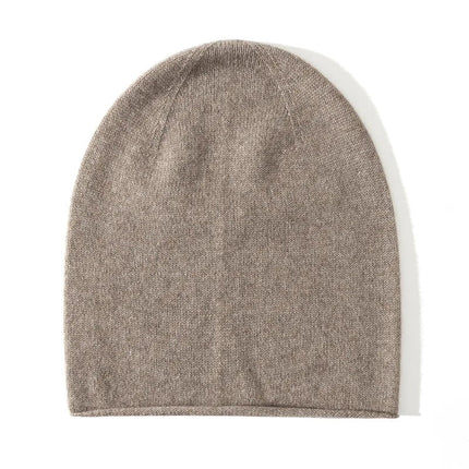 Bonnet femme en cachemire - Kaki - Ajustable (du 54 au 59) | La boutique du chapeau