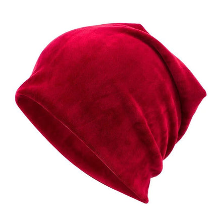 Bonnet femme en velours - Rouge - Ajustable (du 54 au 59) | La boutique du chapeau