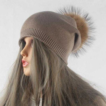 Bonnet Femme Tricoté en Laine - Gris foncé - Adulte | La boutique du chapeau