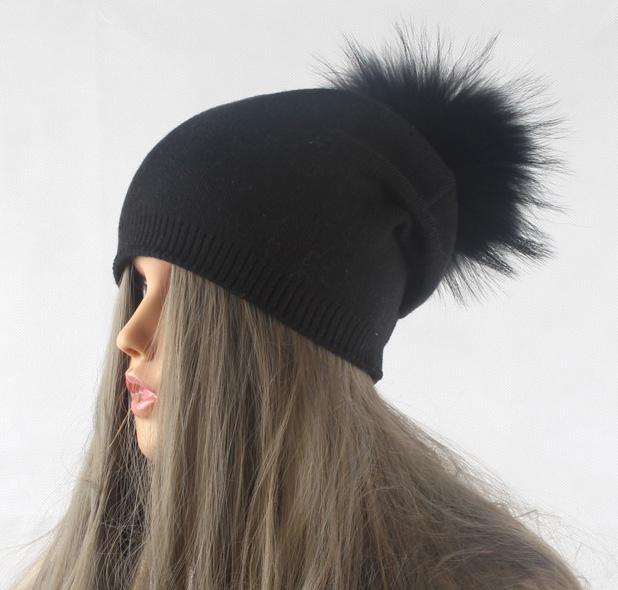 Bonnet Femme Tricoté en Laine - Noir 2 - Adulte | La boutique du chapeau