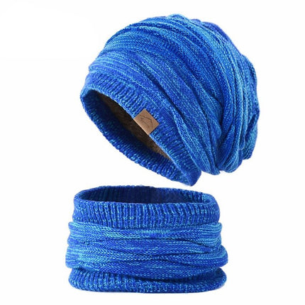 Bonnet gants et cache cou - Bleu - Adulte | La boutique du chapeau