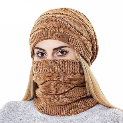 Bonnet gants et cache cou - Bleu - Adulte | La boutique du chapeau