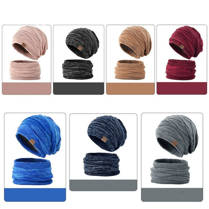 Bonnet gants et cache cou - Bleu - Adulte | La boutique du chapeau