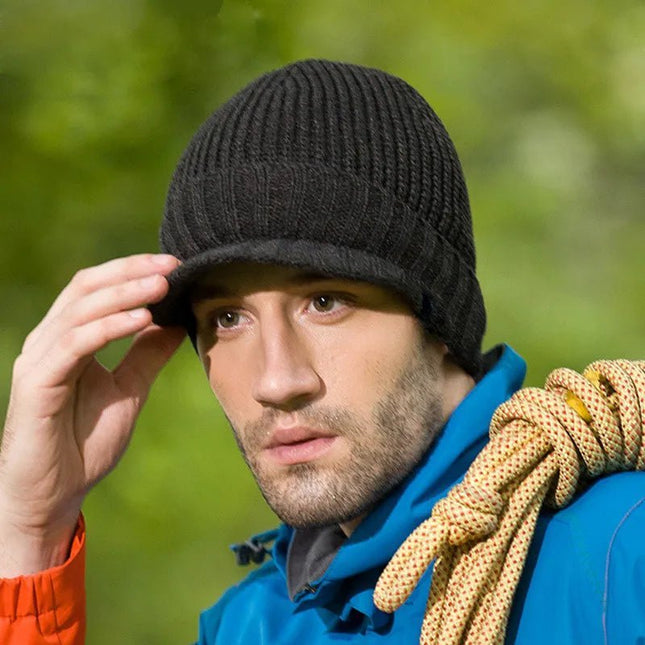 Bonnet homme en laine et acrylique - Gris - Ajustable (du 54 au 59) | La boutique du chapeau