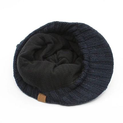 Bonnet homme en laine et acrylique - Bleu - Ajustable (du 54 au 59) | La boutique du chapeau