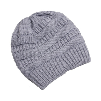 Bonnet pour femme automne - hiver - Gris clair - Ajustable (du 54 au 59) | La boutique du chapeau