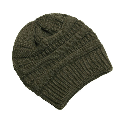 Bonnet pour femme automne - hiver - Vert militaire - Ajustable (du 54 au 59) | La boutique du chapeau