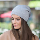 Bonnet femme coton hiver - Gris - Ajustable (du 54 au 59) | La boutique du chapeau