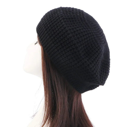 Béret femme décontracté - Noir - Ajustable (du 54 au 59) | La boutique du chapeau