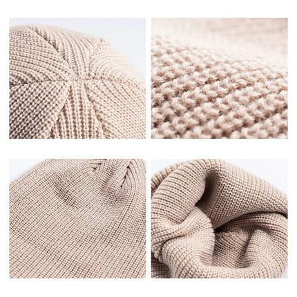 Bonnet court homme à revers - Beige - Ajustable (du 54 au 59) | La boutique du chapeau