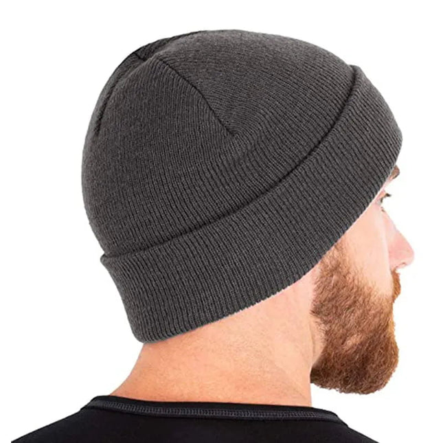 Bonnet pour homme en acrylique doux - Gris - Ajustable (du 54 au 59) | La boutique du chapeau