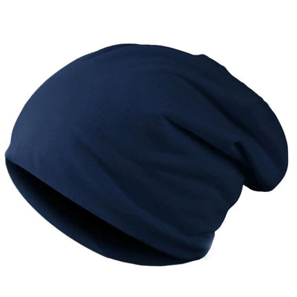 Bonnet homme oversize slouchy, jersey léger - Bleu - Ajustable (du 54 au 59) | La boutique du chapeau