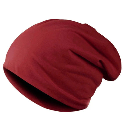 Bonnet homme oversize slouchy, jersey léger - Bordeaux - Ajustable (du 54 au 59) | La boutique du chapeau