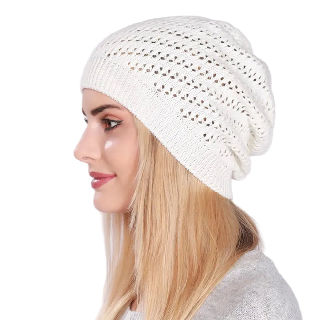Bonnet pour femme - Blanc - Ajustable (du 54 au 59) | La boutique du chapeau